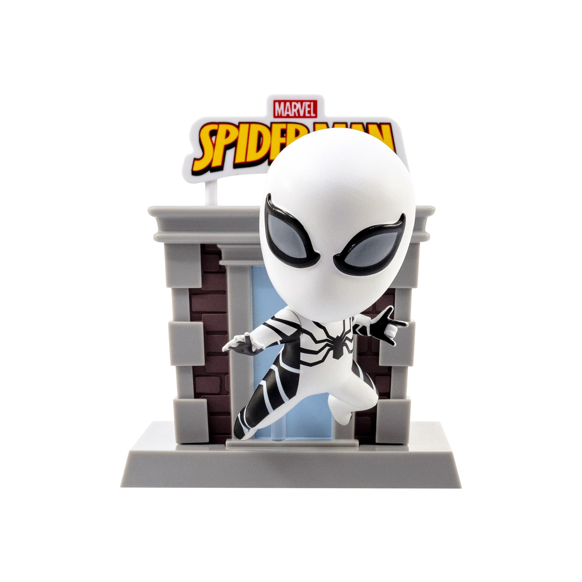 YuMe Spider-Man Future Foundation Mini Figure Hero Window Box Collectable | Officially Licensed Marvel Merchandise | Toy Gift for Kids, Adults & Movie Fans | Get All 6 Tower Series Nostalgic Figures
