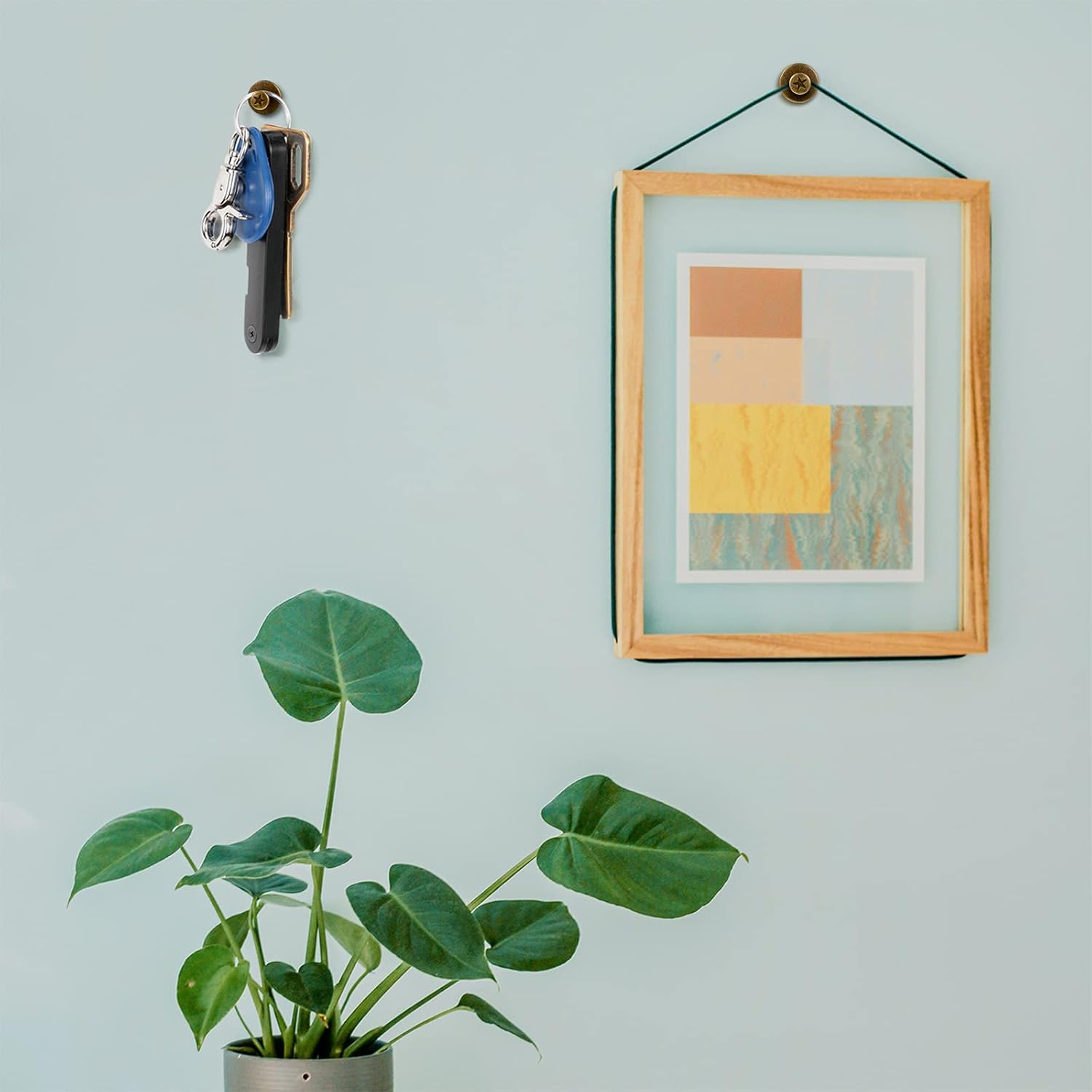 Double-Headed Picture Hangers Nails Small Head Hanging Nails Picture Photo Hanging Hook Pins for Home Office Hanging Picture Photo Decorations (Bronze,50 Pieces) - - 