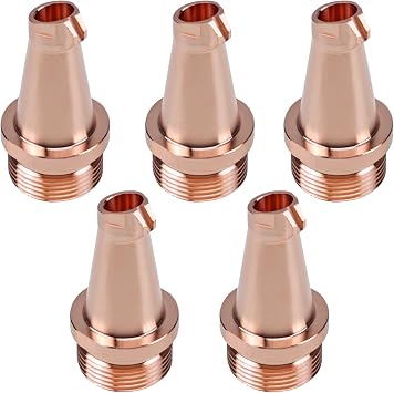 Laser Welding Nozzle 5 Pcs Laser Welder Nozzle Tip Kit ES-12 Copper Nozzles M16 H38 for Portable Laser Welding Gun Laser Welder Head Laser Welding Machine Wire Feeding