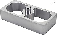 Vista 3 de Bloque de bajada de resorte de hoja de aluminio de 1 pulgada – Universal, versátil para ajuste de altura de manejo, 2.5 pulgadas de ancho x 5