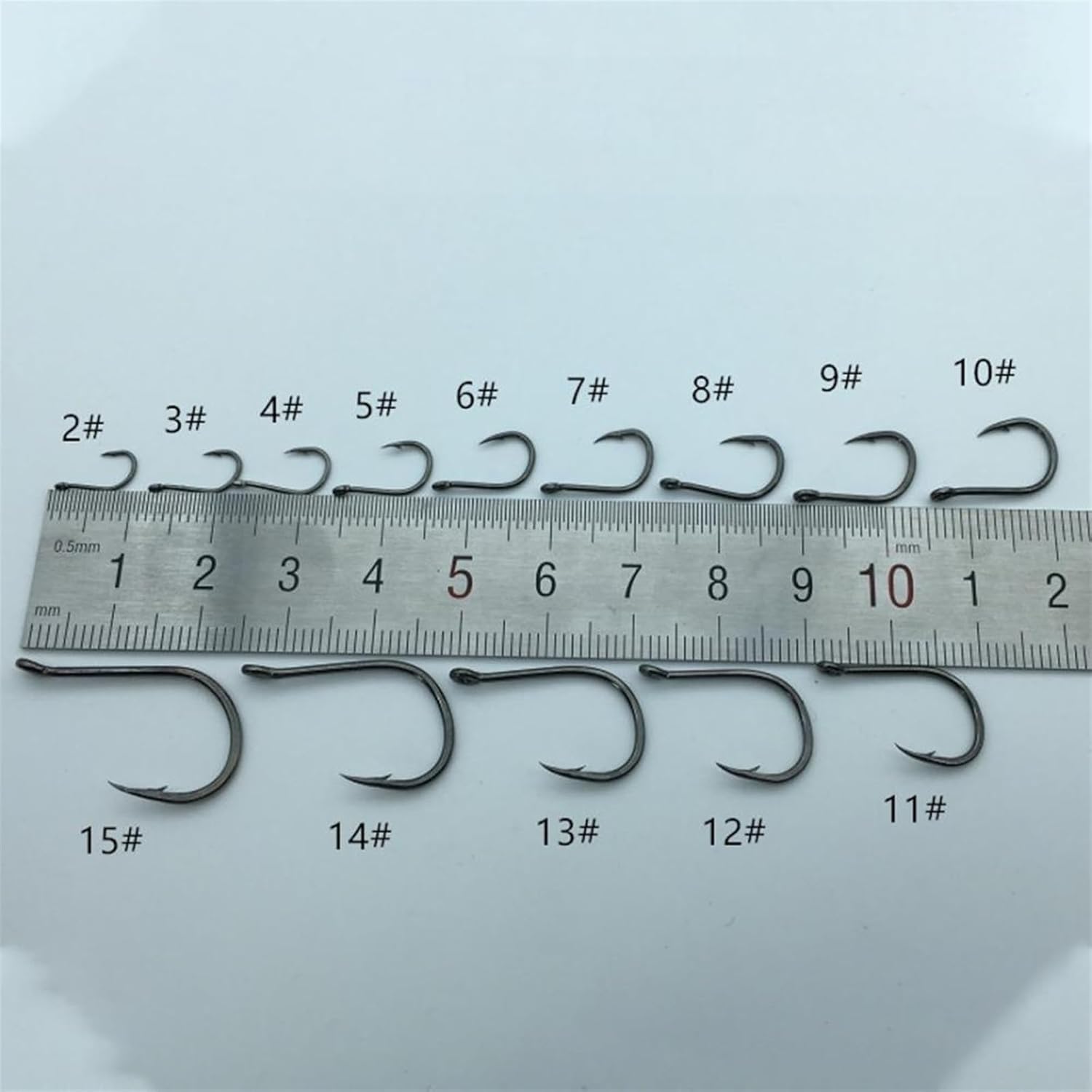 Fishing Hooks 50Pcs/Box Fishing Hook With Loop Barbed Wire Hook Circle Carp Carbon Steel Fishing Hooks Fishing Tackle Accessories Bait Hook Fishing Hook Sharp Fishing Hook