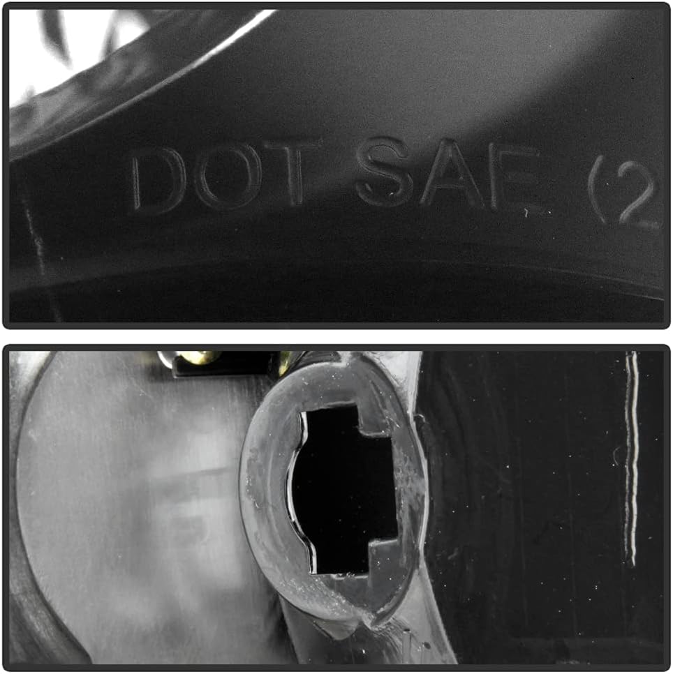 ACANII - For Black Smoke 2004-2015 Titan Pickup Tail Lights Lamps Taillights Taillamps Driver Passenger Side Replacement