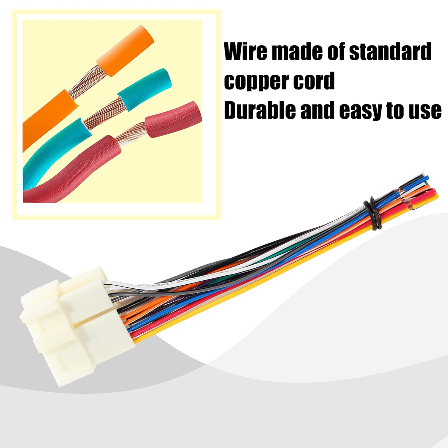 RED WOLF Car Stereo Wiring Harness Fit for 1999-2002 GMC Sierra Chevy Suburban Tahoe Aftermarket Head Unit Install Wire Cable Adapter Plug
