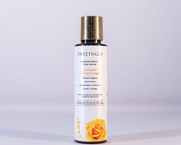 Face Wash - Natural Vitamin C from Amla, Licorice & Carrot | With Hyaluronic Acid, Rose Water, Coconut Milk | Smoothens |Brightens, Hydrates & Gentle| Paraben &Sulfate-Free Cleanser |100ml