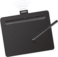 Wacom Intuos Small Bluetooth Drawing Tablet with ExpressKeys - Wireless Pen for Digital Art, Editing on Mac, PC, Chromebook, Android