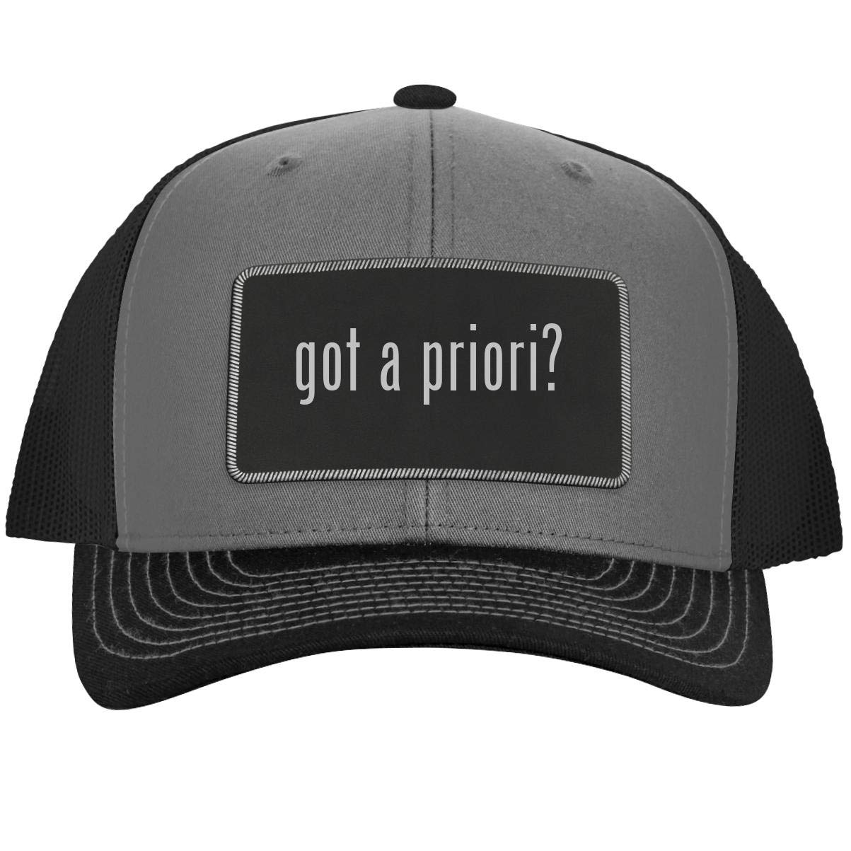 One Legging it Around got youhas? - Leather Black Patch Engraved Trucker Hat