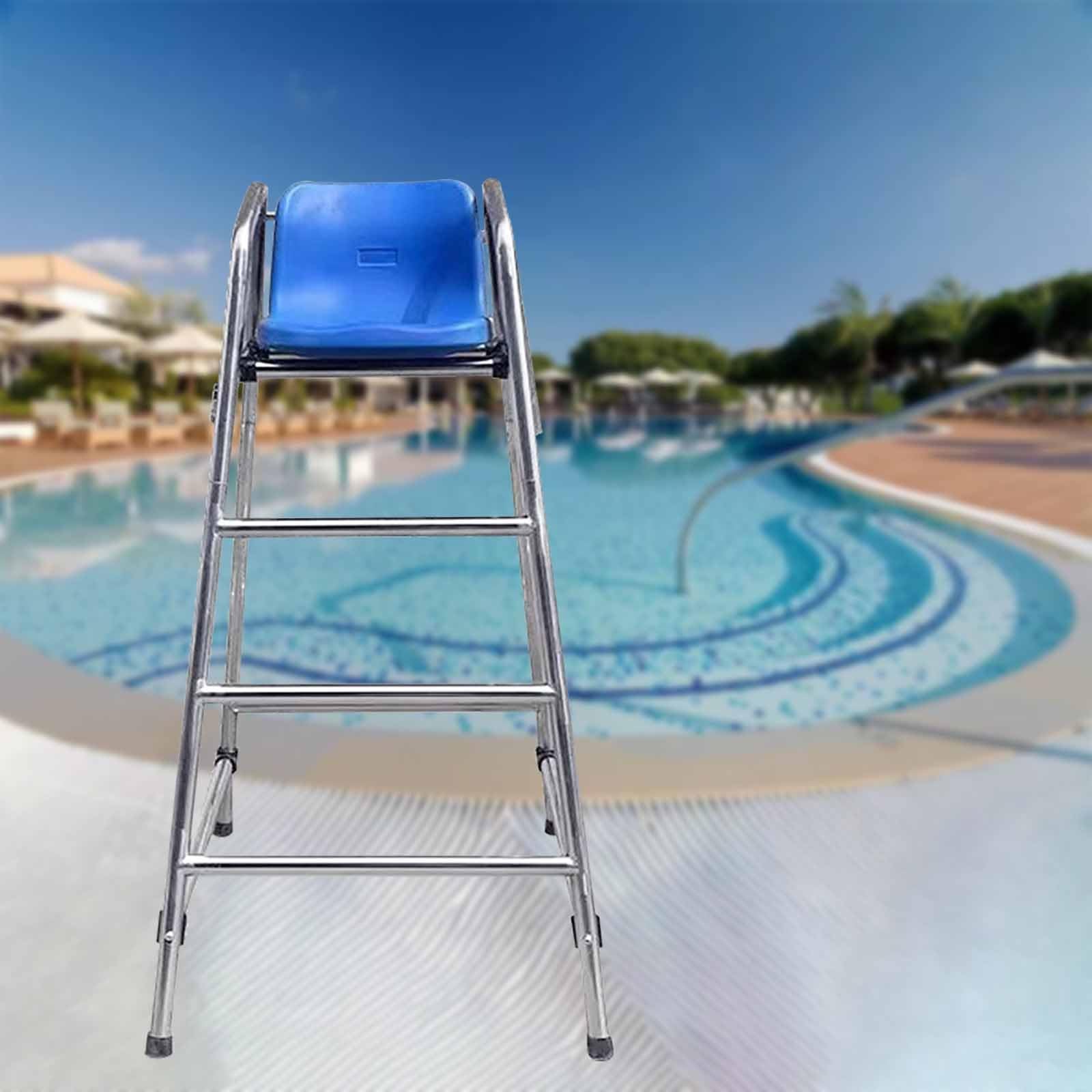 Fauteuil de sauvetage amovible avec échelle – Parfait pour la sécurité de l'eau et la surveillance de la piscine publique