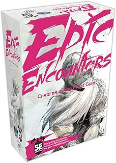 Epic Encounters: Caverns of the Frost Giant - RPG Fantasy Roleplaying Tabletop Game with HUGE Boss Miniature, Double-Sided Game Mat, & Game Master Adventure Book with Monster Stats, 5E Compatible
