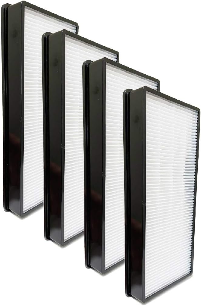 Nispira AT-OFL True HEPA Filter Replacement Compatible with Totalclean Petplus Air Purifier Tower AT-PET02, AT-PET01, AR-45. 4 Filters