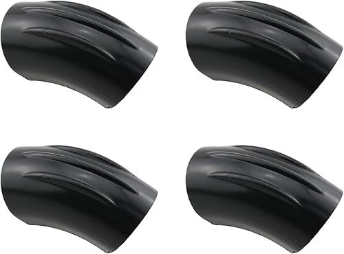 Miniatura 3 de HJGarden Protectores de piso para patas de horquilla, 8 piezas, alfombrilla de plástico negro, antideslizante, con almohadilla de pie para uñas