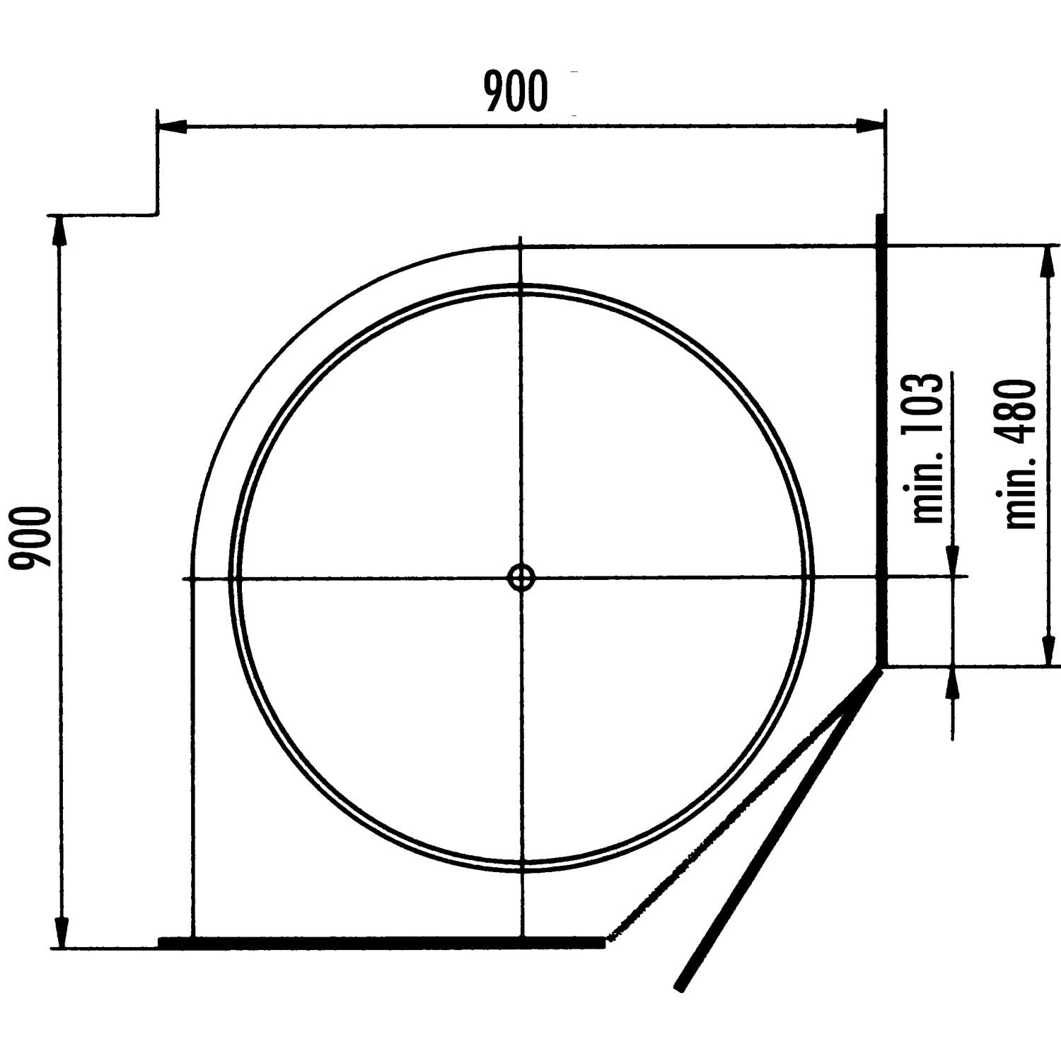 NINKA 5850.96 70962 ProArc 3/4 Kreis-Schwenkbon für | WhichOne