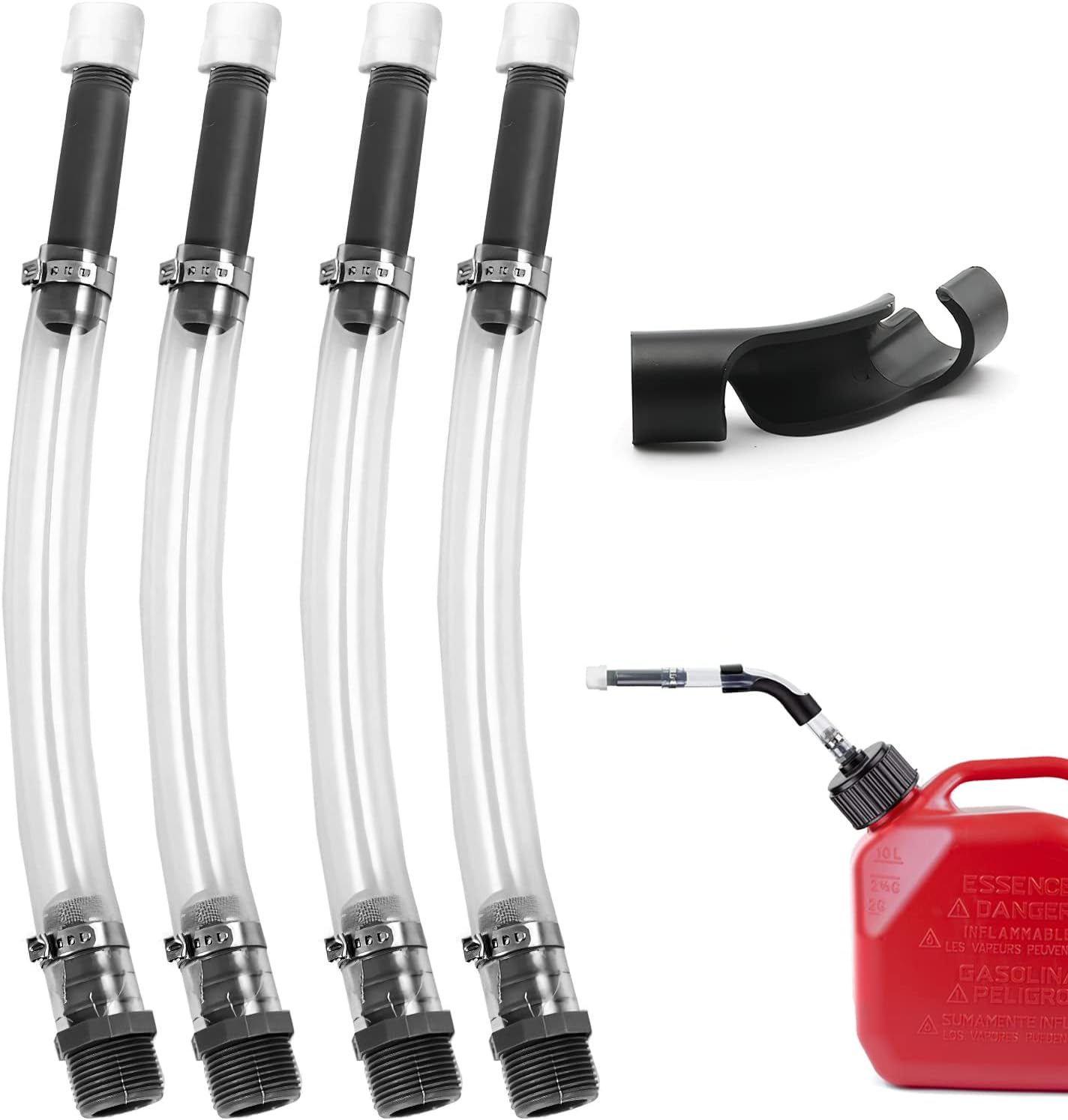 Racing Fuel Filler Jug Hose 4 pack Flexible Racing Fuels