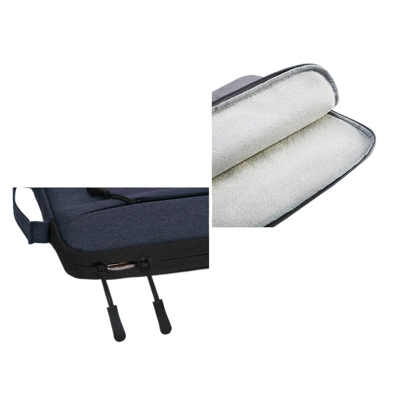 Custodia universale per notebook da 11-15,6 pollici, custodia protettiva leggera (11/12/13,3/14/15/15,4/15,6 pollici), impermeabile, portatile, imbottita, colore grigio chiaro