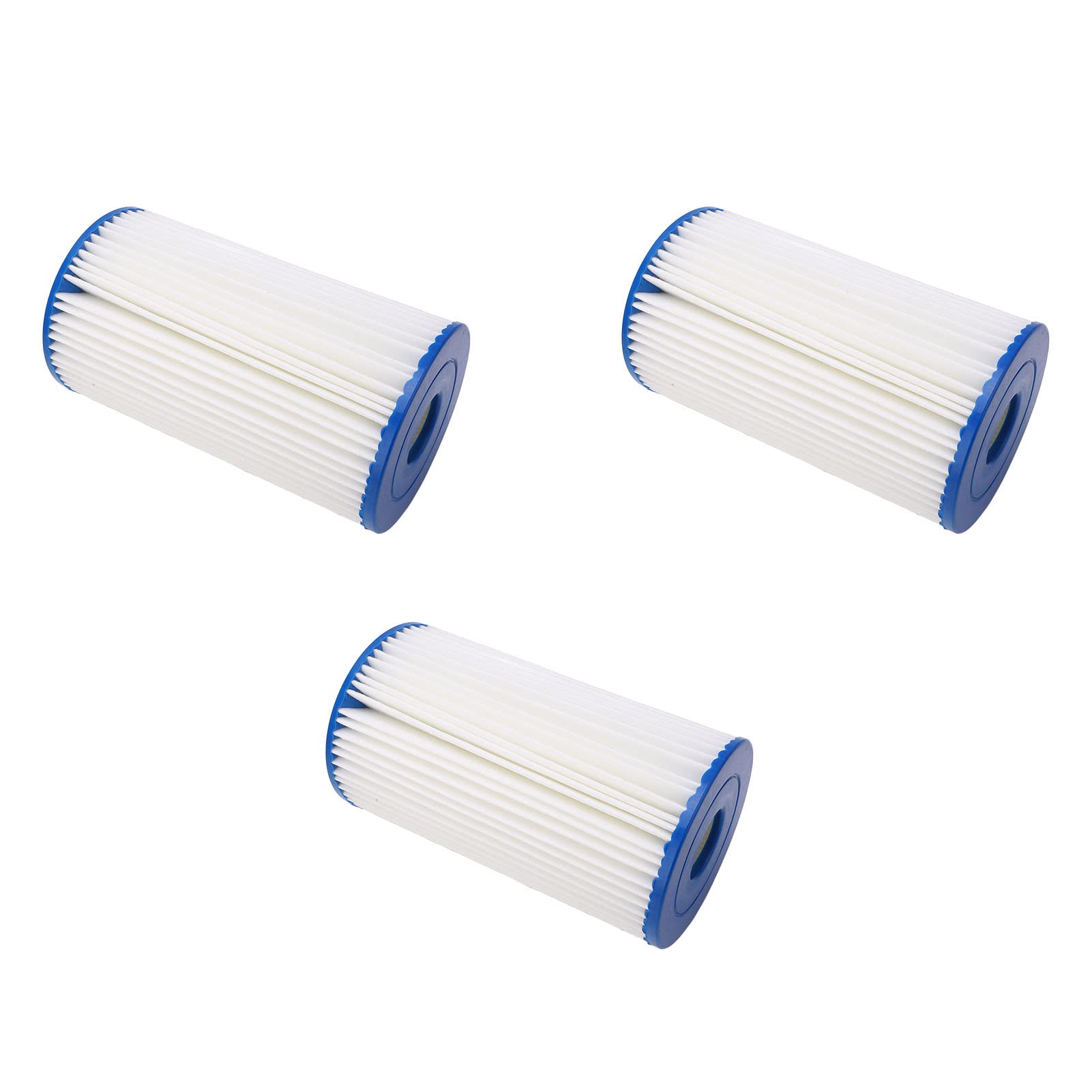 Filtri per Piscina, 3 Pezzi Tipo B, Cartucce Filtro con Trefoil