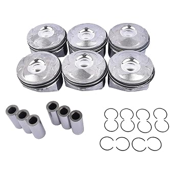 6PCS LR062617 Engine Piston Rings Kit Replacement for Land Rover LR4 Range Rover Sport Jaguar XE/XF/XJ/F-Type/F-Face 3.0L V6 AJ126 OE# LR041639 AJ126