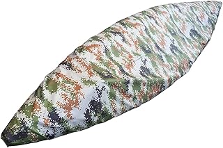 UNISTRENGH Waterproof Dust Storage UV Protection Kayak Cover Heavy Duty Canoe Cover (Camo, 15.0-18.0ft (4.6-5m))