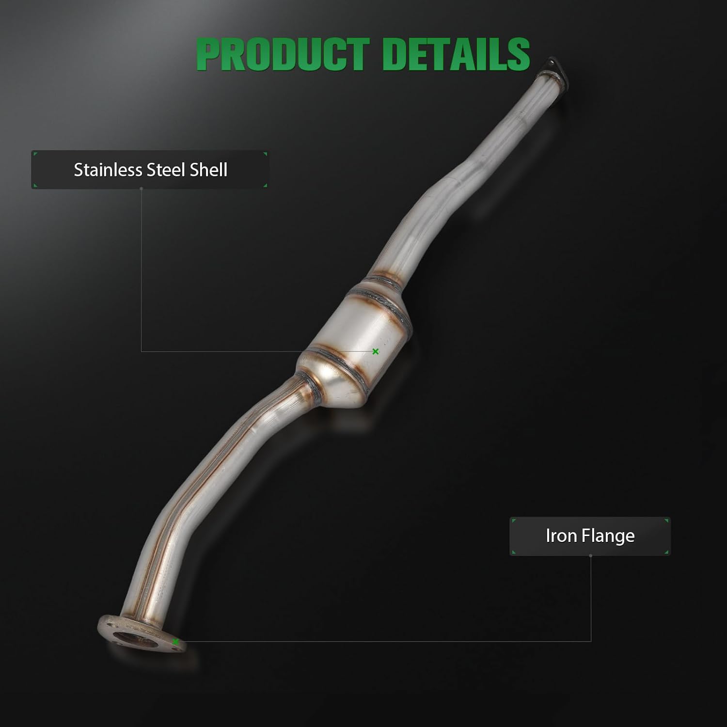 SCITOO 55673 Rear Catalytic Converter Fit For Subaru For Crosstrek 2016-2017,For Subaru For Forester 2011-2016,For Subaru For Impreza 2012-2016,For Subaru For XV Crosstrek 2013,2.0L,2.5L,EPA Compliant