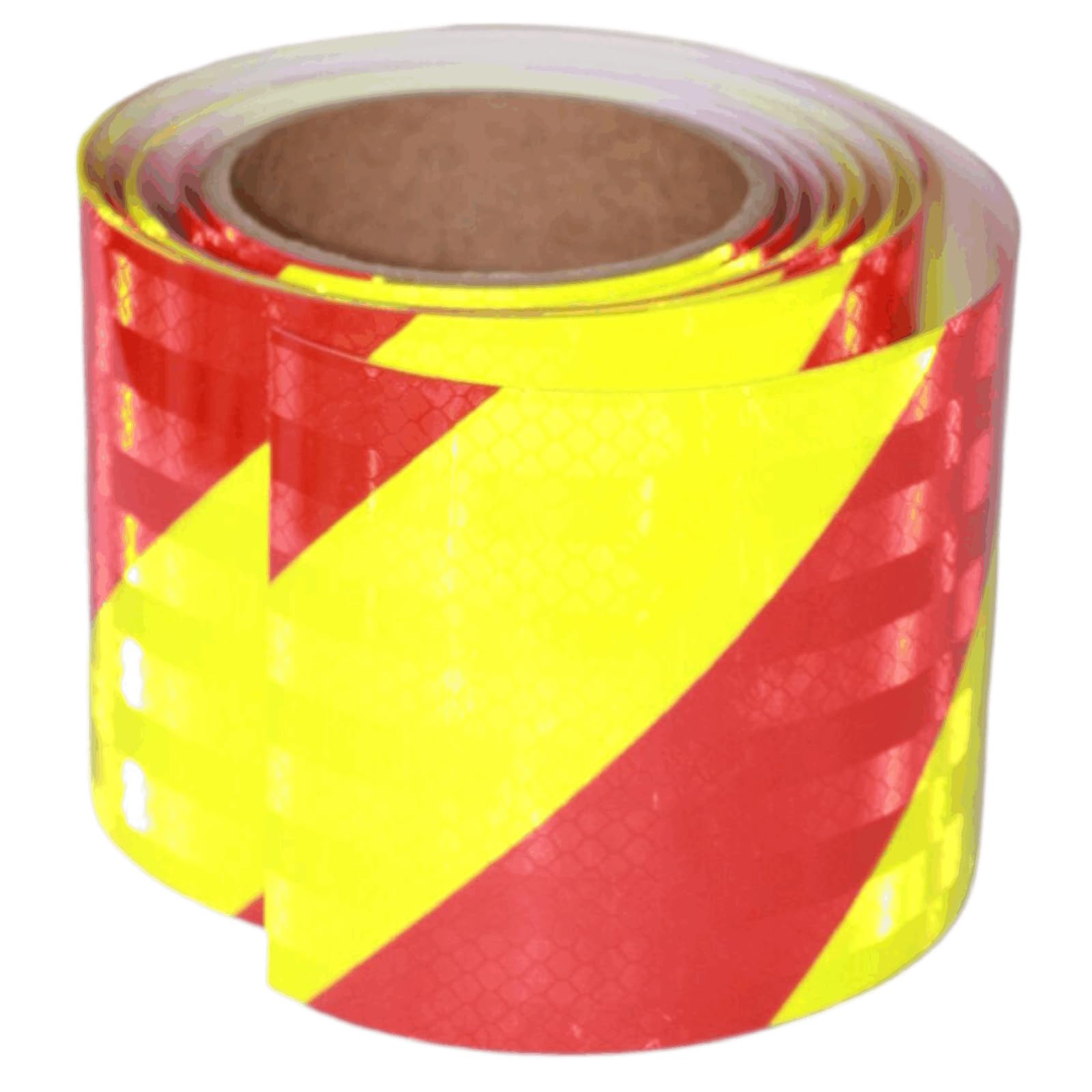 tuyrchu Industrial Non Fading Reflective Tape 4 inch Wide, Outdoor Waterproof High Visibility Safety Caution Adhesive Reflector Strips (10 feet)