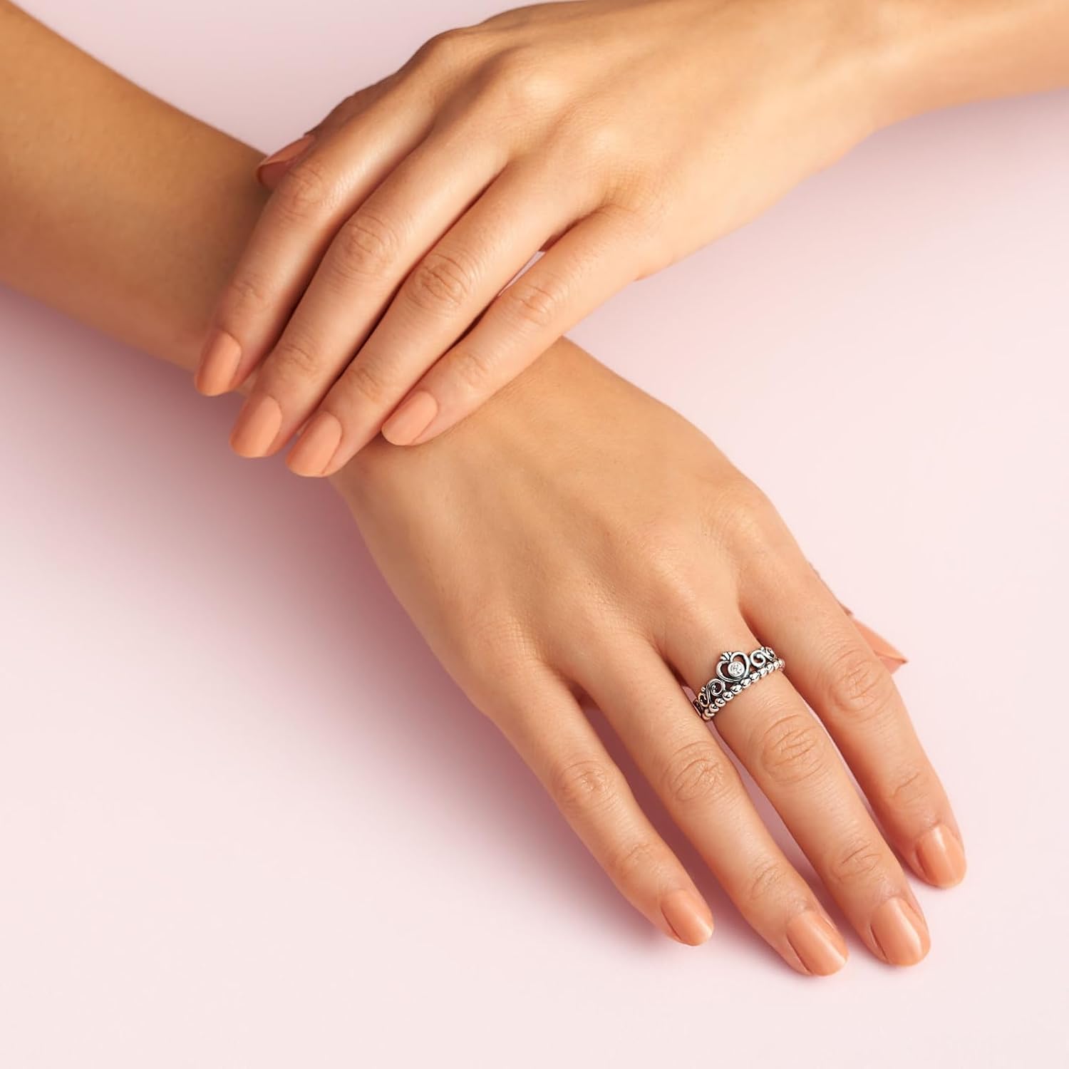 PANDORA Princess Tiara Crown Ring - Ring for Women - Ring with Cubic Zirconia - Gift for Her - With Gift Box