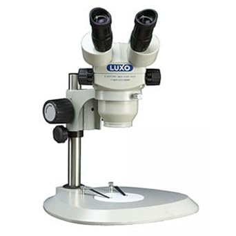 Luxo 23784 Binocular Microscope, 23 mm Optics, Non-Illuminated Lab Stand, 11" Height, 11.5" Wide, 11.25" Length