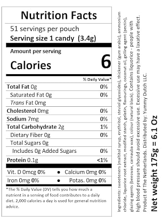 Klene Suikervrij Zoute Mix I Semisoft Sugarfree Salty Licorice Candy Mix I 175g 6.1 ounce