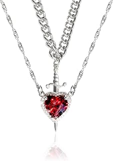 Gifts for Women Stainless Steel Chain, Women's Jewelry Silver Chain, Men's Necklace Birthday Gift, Gifts Best Friend Pendant Lady for Girlfriends, Lovers, Wives, Mothers Daughters