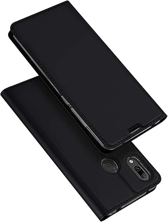 DUX DUCIS Funda Huawei Y7 2019, PU Cuero Flip Folio Carcasa [Magn?tico] [Soporte Plegable] [Ranuras para Tarjetas] para Huawei Y7 2019 (Negro)