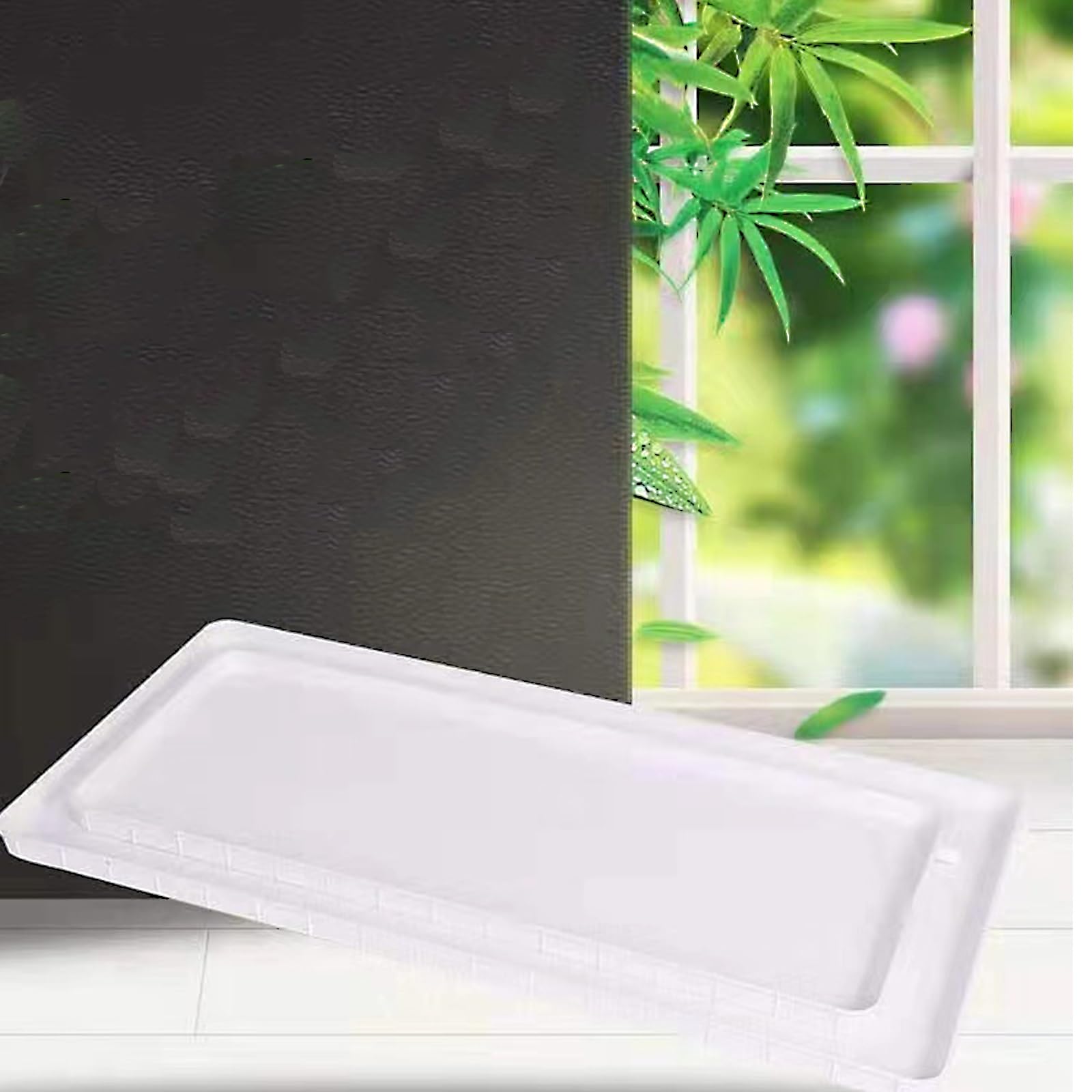 Vaschetta di Raccolta condensa monoblocco in plastica Stampata per condizionatori d'Aria, Kit di drenaggio Universale per condizionatori da Finestra, vaschetta di Raccolta condensa Universal