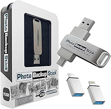 Photo Backup Stick Omega Universal Picture and Video Backup for Any Device - iPhone, Android, Computer, Tablets (512GB)