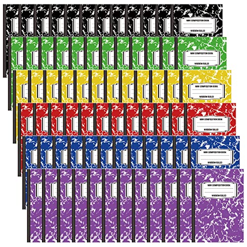 Mini carnet de composition marbre esthétique, petit cahier de notes de qualité