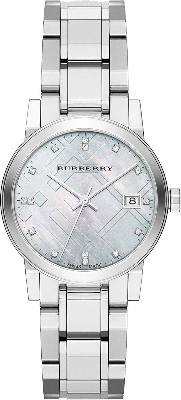 Swiss Diamonds BU9125 - Orologio da polso da donna, in acciaio INOX, con datario in madreperla, 34 mm Swiss Diamonds BU9125 - Orologio da polso da donna, in acciaio INOX, con datario in madreperla, 34 mm