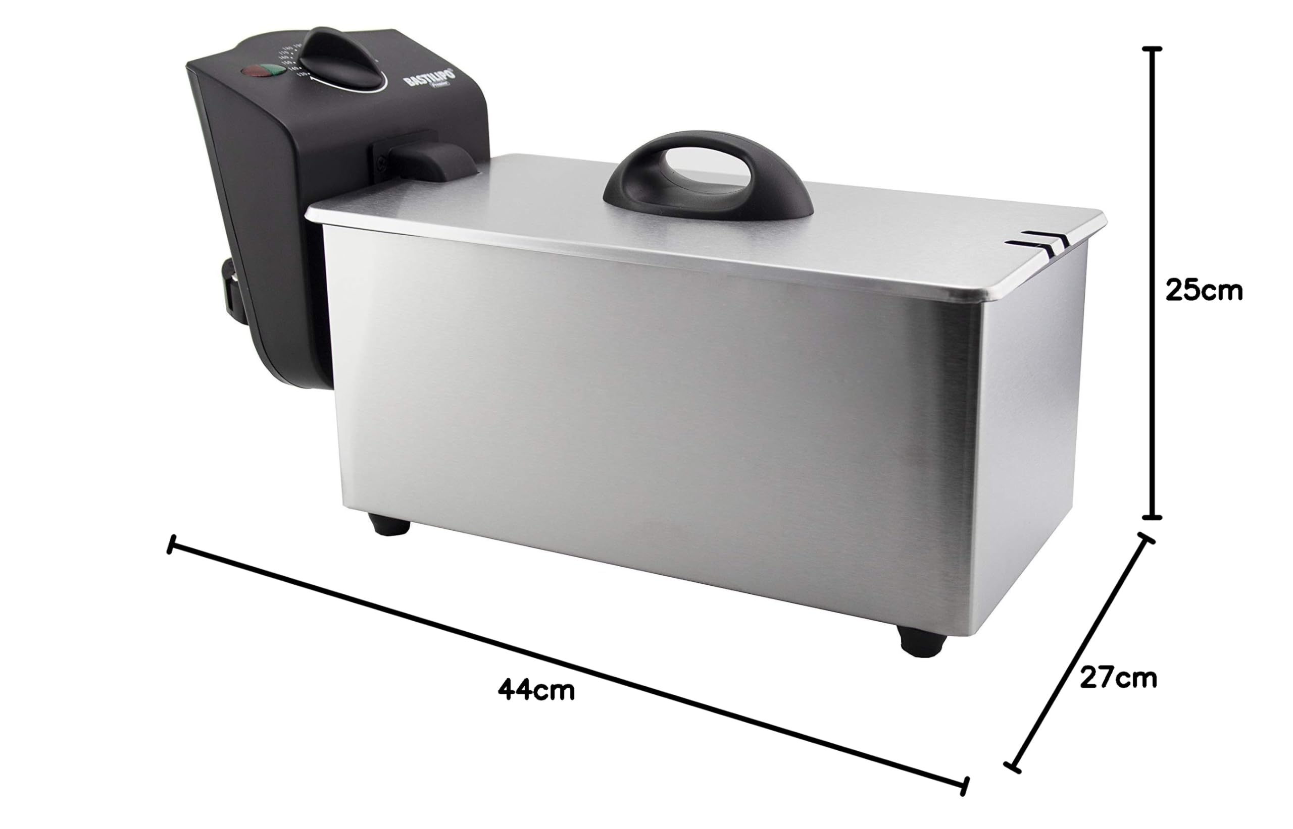 Bastilipo - FE-2000-3L, Freidora electrica, 2000W, Iniox, cubeta esmaltada.
