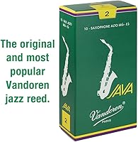 Vista 2 de Vandoren JAVA lengüetas para saxofón alto, resistencia 2, caja de 10