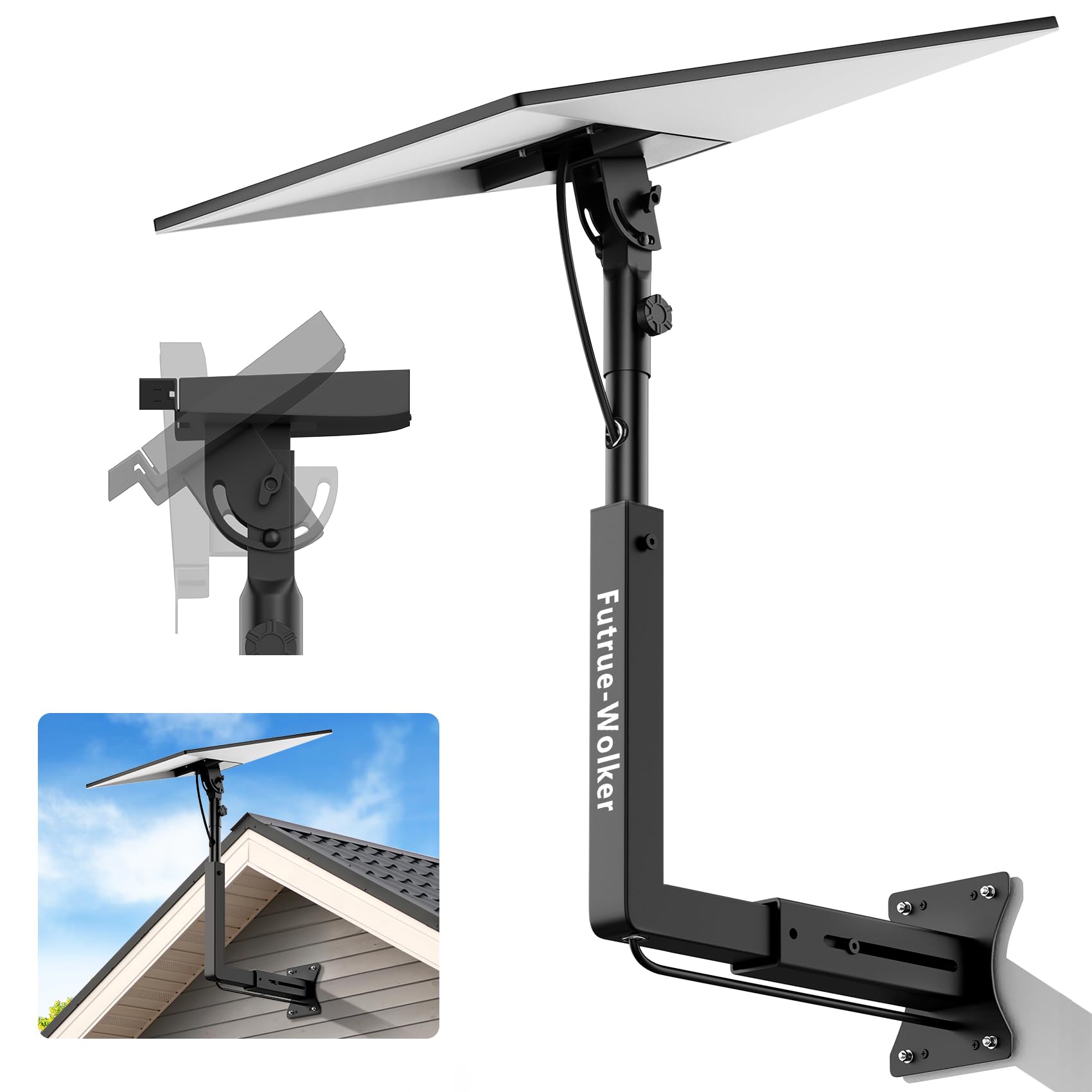 Futrue-Wolker Starlink - Supporto da parete Starlink Gen 3 standard Starlink con braccio retrattile per kit Internet Satellite Starlink Gen 3, antiruggine