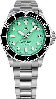 FreeDiver Sapphire Crystal Diver Watch Japanese Automatic Dive Watch 200m Water Resistant Diving Watch for Men