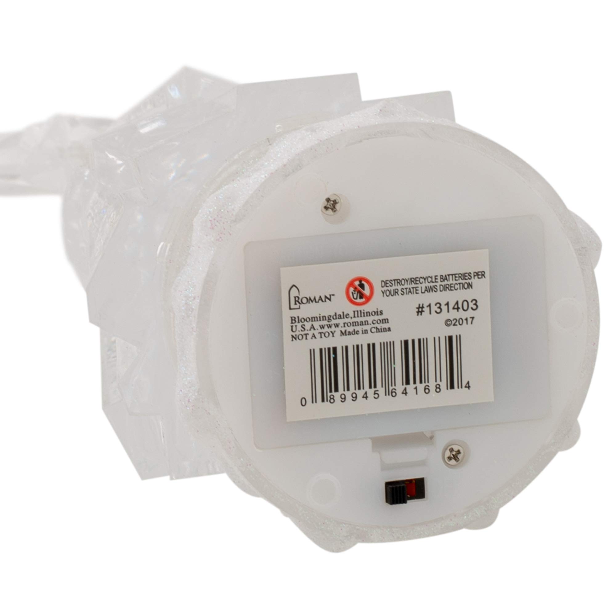 Amazon.com: Roman Swirling Chiseled Tri Color LED Acrylic Holiday