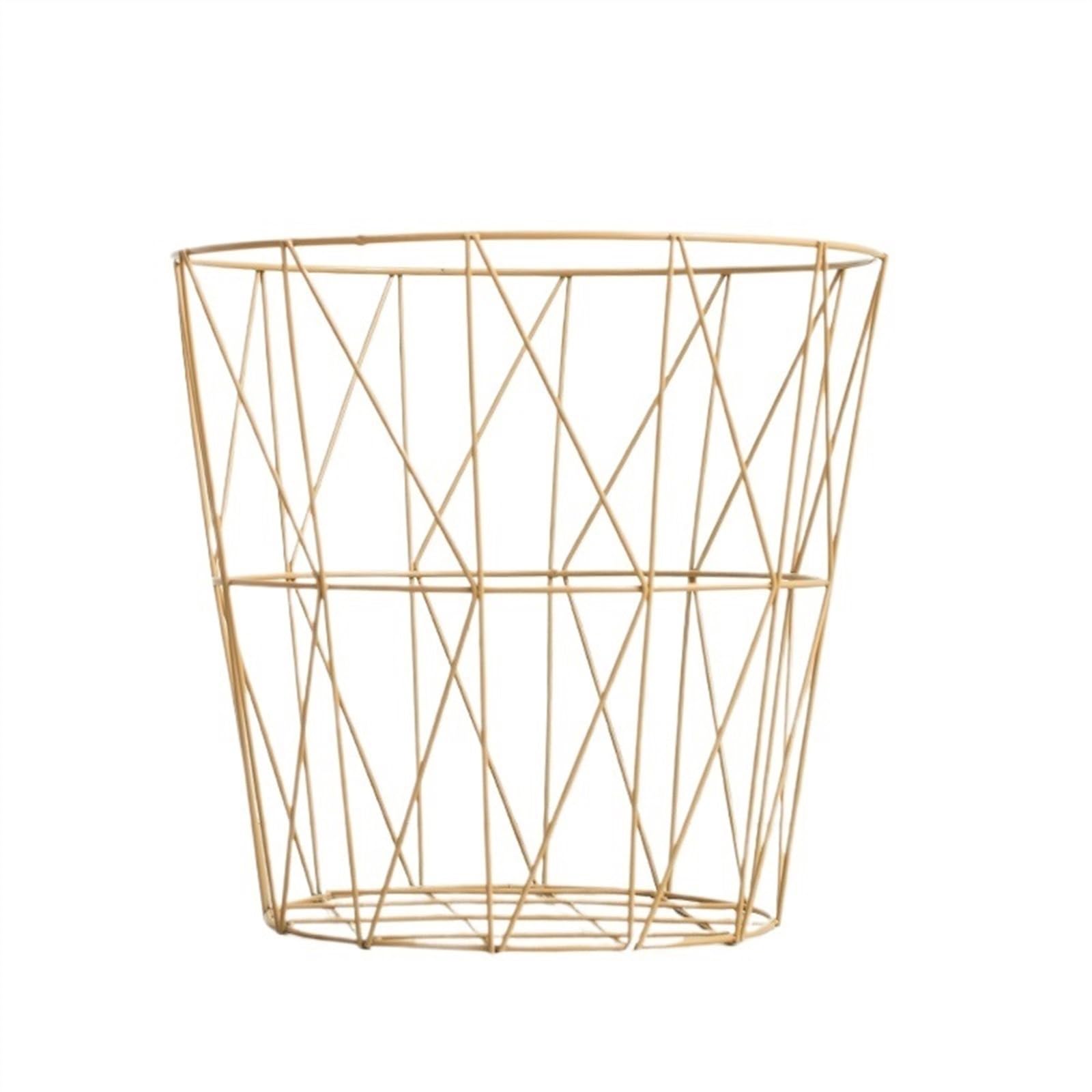 Laundry Hamper Household Simple Iron Dirty Clothes Storage Baskets
