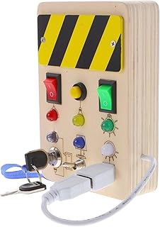 HONMEET Semáforo Placa Ocupada Interruptor De Luz Brinquedos Interruptor De Luz Brinquedo Para Crianças Placa Ocupada Brinquedos Sensoriais Iluminar Placa Ocupada Brinquedos De Viagem