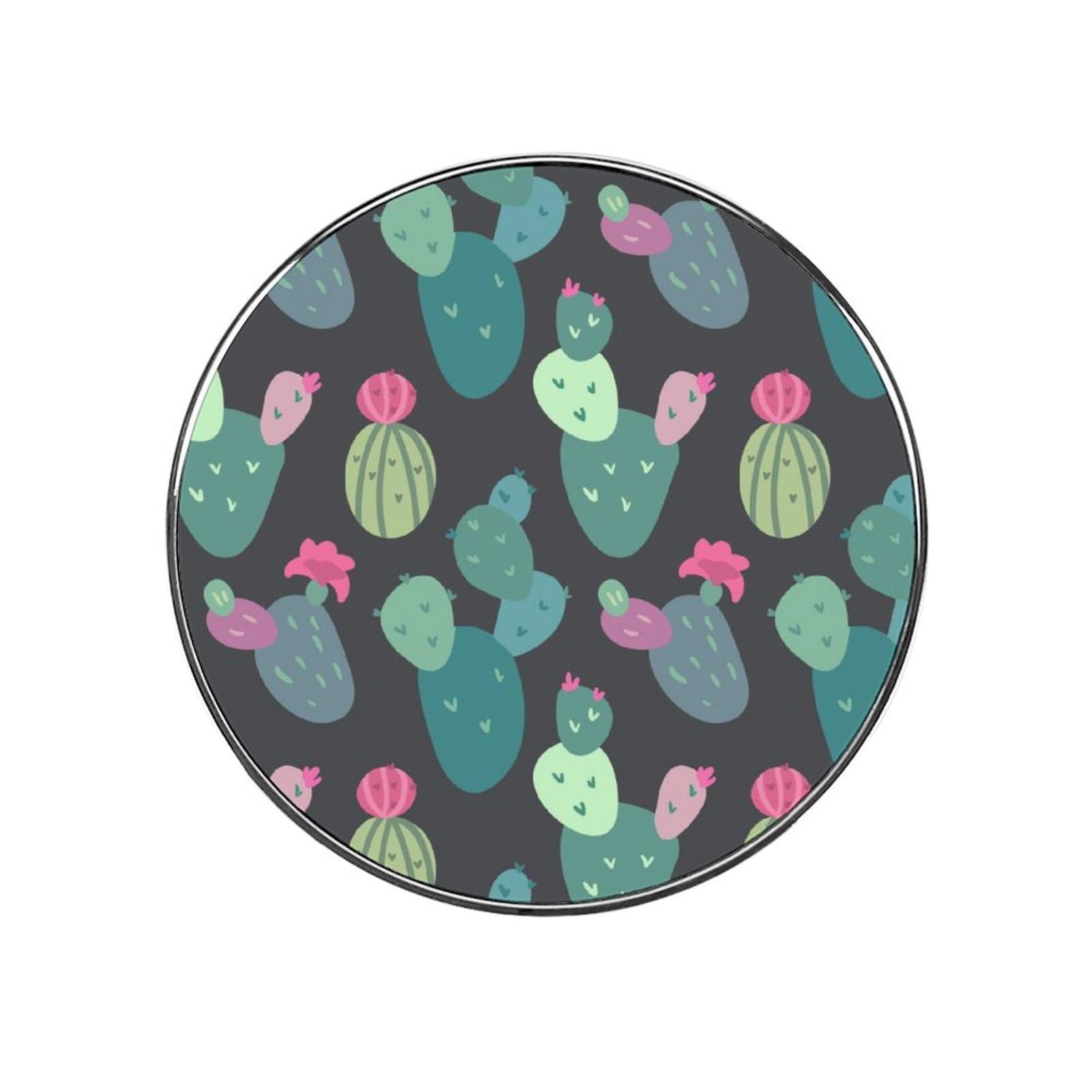 Green Cactus Alloy Fridge Magnet For Office Cabinet Refrigerator Whiteboard Photo