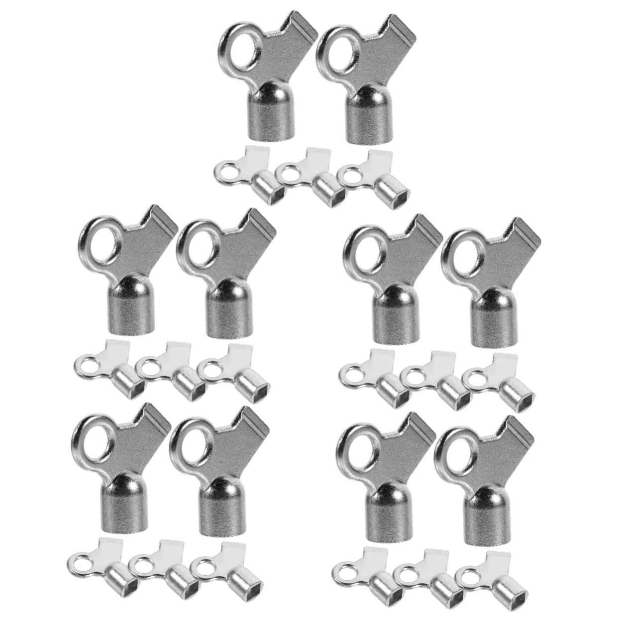 25 Piezas Llave de válvula de escape valvula radiador llave de tubo interruptores es para tubos es de radiador para viejo tecla de sangrado de aluminio NIYANGLE