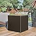 Suncast 60 Gallon Outdoor Storage Deck Box & 33 Gallon Trash Hideaway, Java