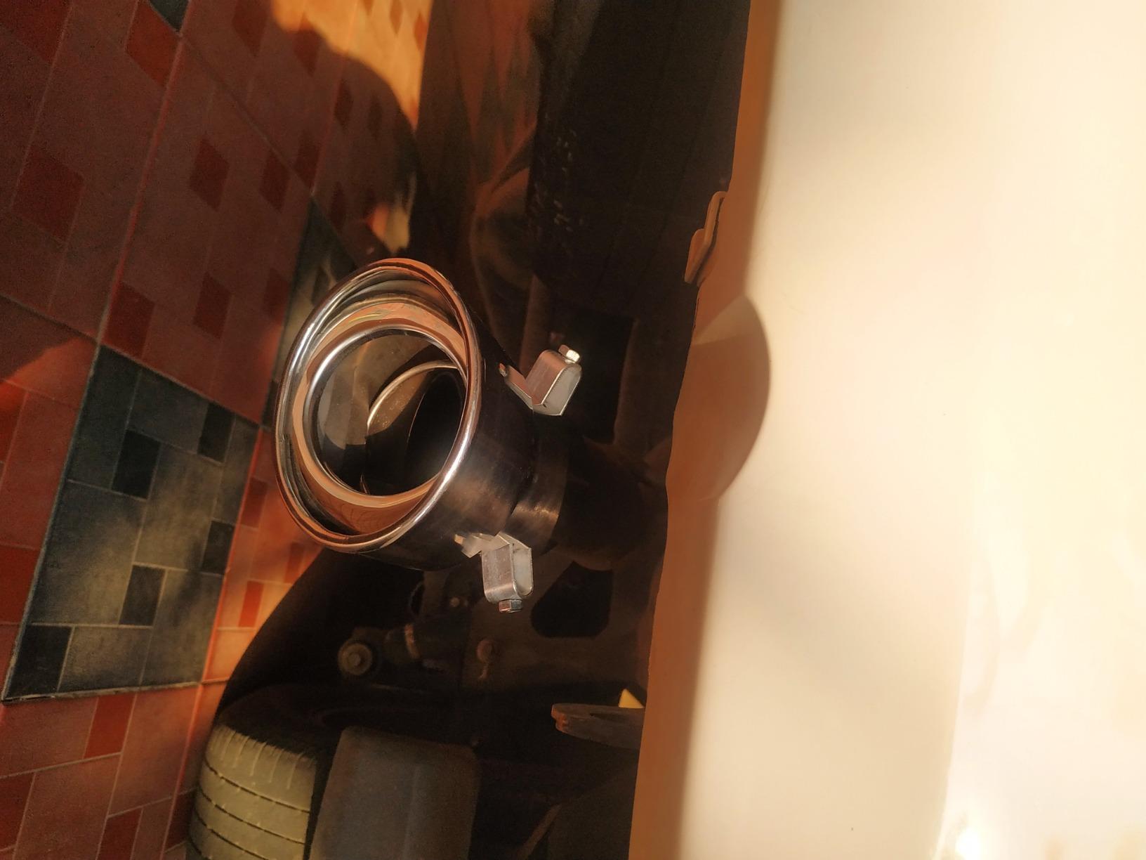 AutoPop SC_Crysta Stainless Steel Exhaust Muffler Silencer Cover for ...