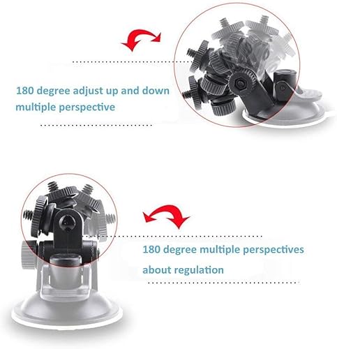 Miniatura 3 de Soporte de ventosa GPS para parabrisas de automóvil, cámara de salpicadero, cámara de videocámara, soporte y cordón para todos los Gopros, SJCAM,