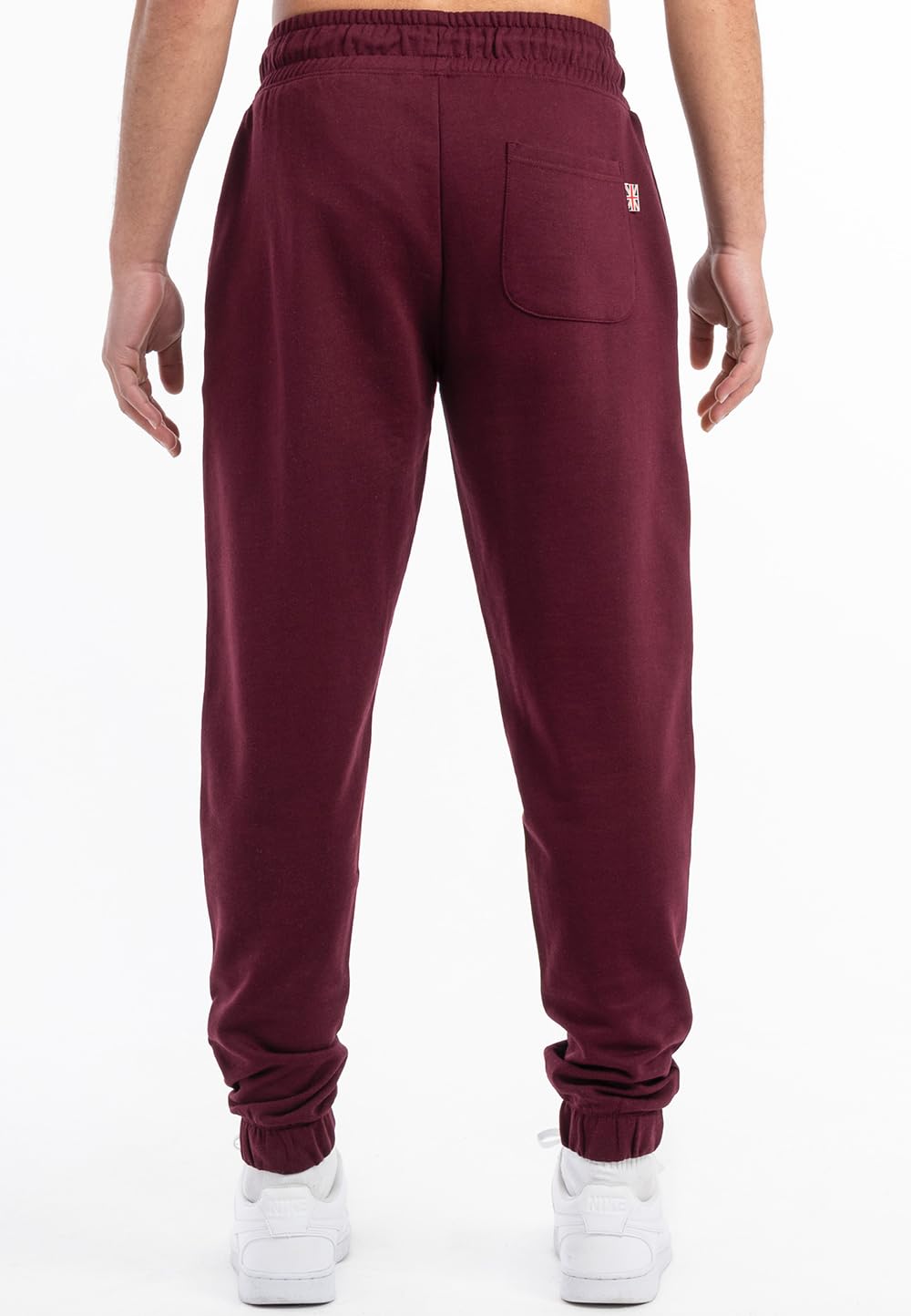 Lonsdale London SUMBURGH Uomo Pantaloni Tuta Borgogna