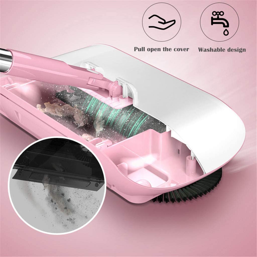 Hand Push Sweeper, Leichte Boden Sweeper, 360° drehende Hand Push Manuelle Haushalt Boden Besen, Teppich Sweeper Mopping Sweeping Tool