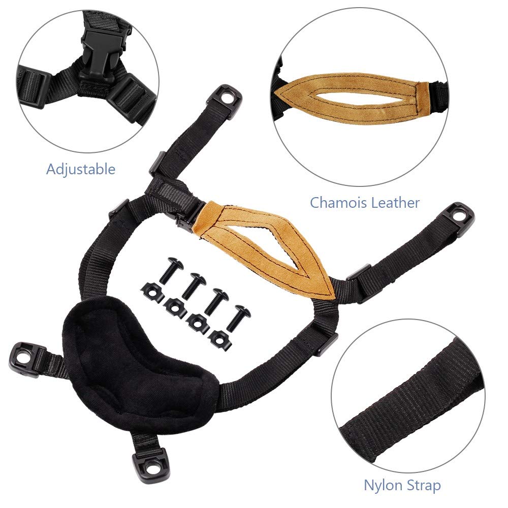Casque Lanière de Suspension, X-Nape TB956 Accessoire de Casque avec Sangle Réglable pour Casque ACH/Mich/Fast