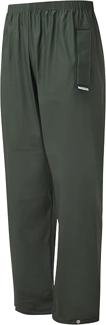 Fort - Flex Trousers - Green - Medium - Waterproof Workwear - Windproof - Welded Seams - Waterproof Trousers - Mens Work Trousers