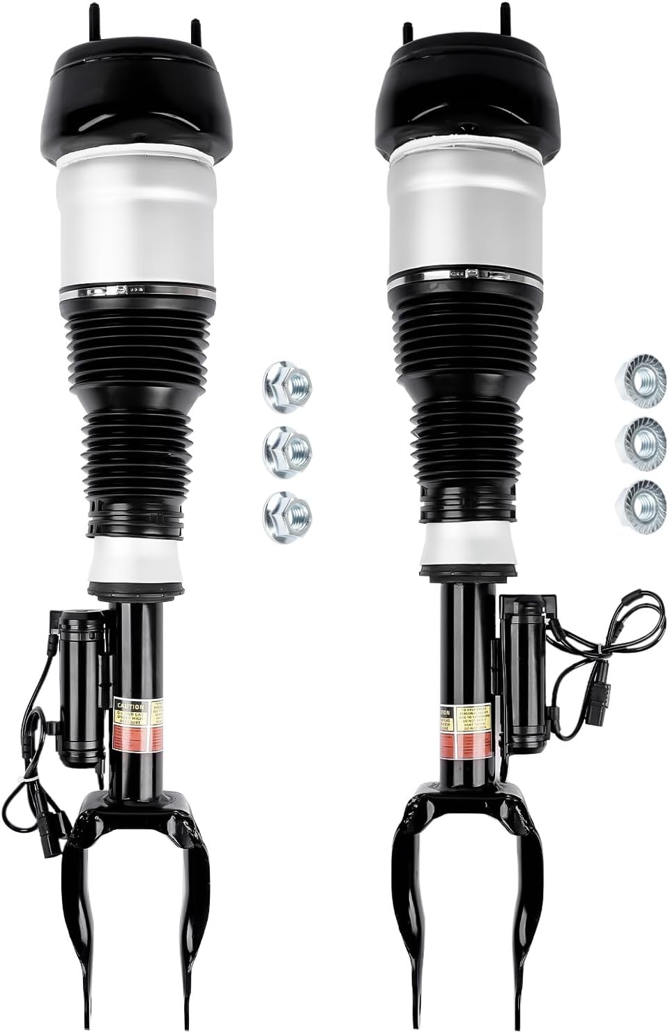 GELUOXI Pair Front Air Suspension Shock Struts with ADS Replacement for Mercedes M GL-Class W166 X166 GL ML 350 450 500 550 63 AMG ‎1663206713 1663206813