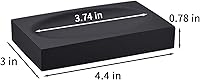 Vista 3 de Jabonera de resina negra para baño y hogar, soporte para jabón negro para baño o ducha, accesorio moderno