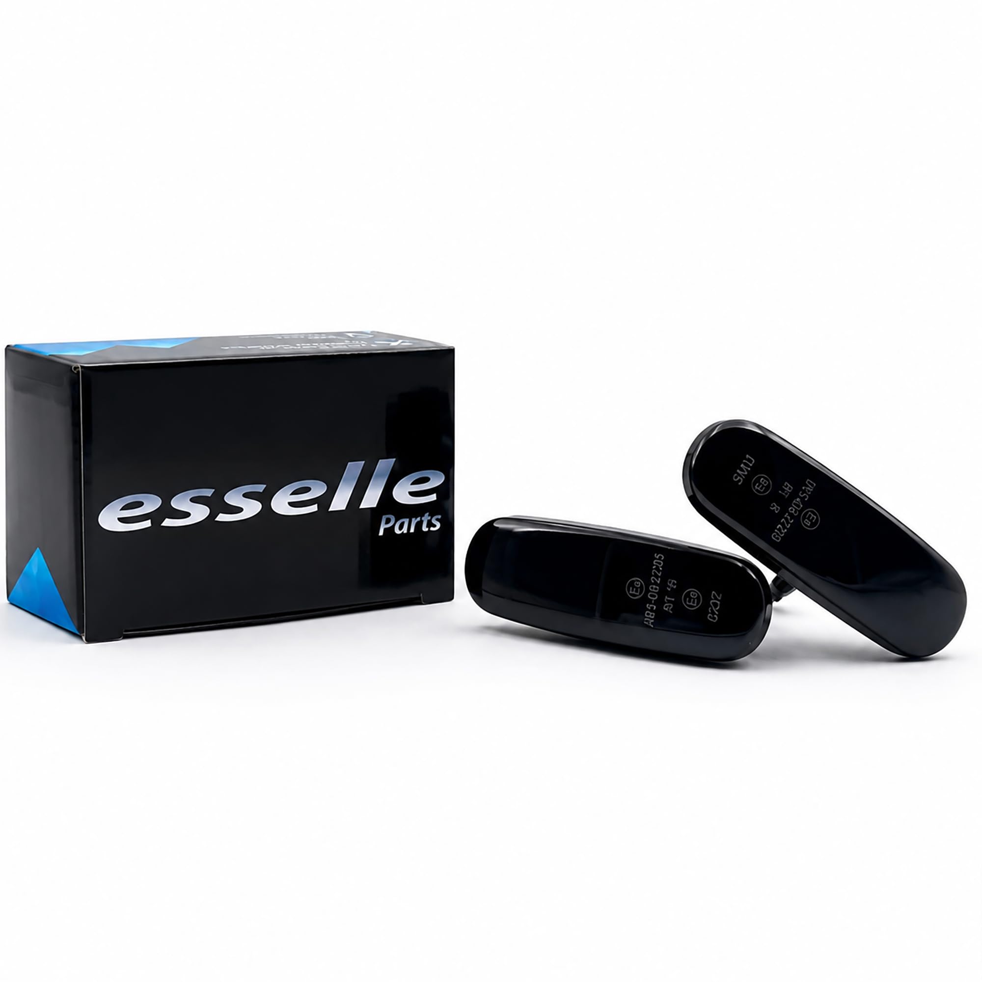 Coppia Frecce Laterali Nero Fumé Statiche a LED per Fiat Grande Punto, Punto Evo, Idea, Panda Cross, Panda 312, Qubo, Stilo, Panda 169, Pandina, Plug and Play Canbus Nessun Errore